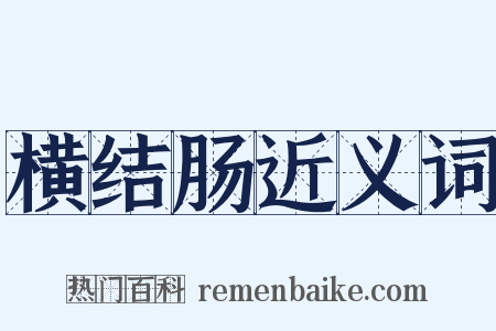 横结肠近义词是什么意思的图片